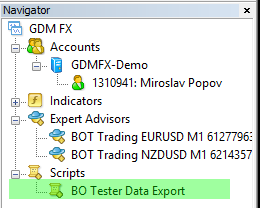 Data Export Script