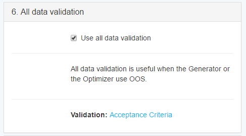 All Data Validation