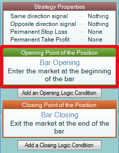 Opening Point of the Position Slot
