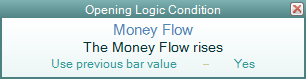 Opening logic condition Money Flow