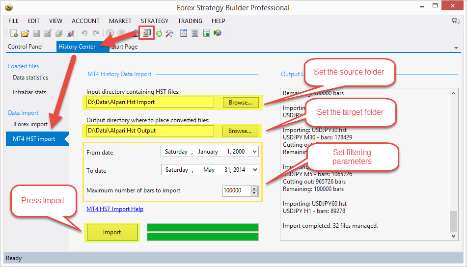 Importing Mt4 Hst Data Forex Software - 